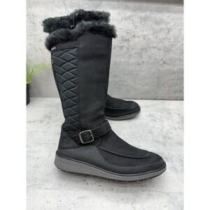 Merrell Women's Black Tremblant Ezra Tall Polar Waterproof Fur Lined Boots 6.5